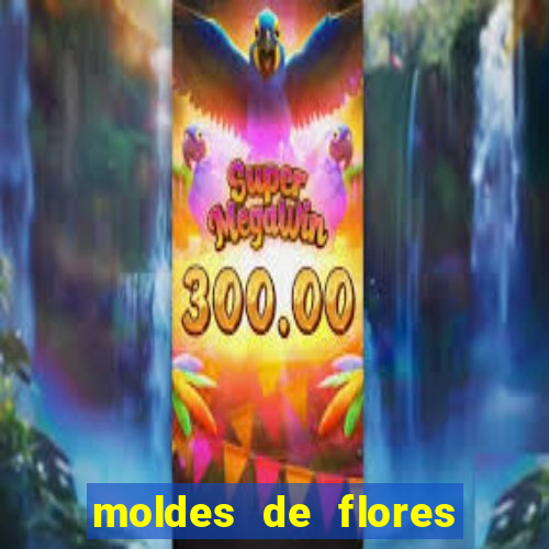 moldes de flores gigantes para imprimir